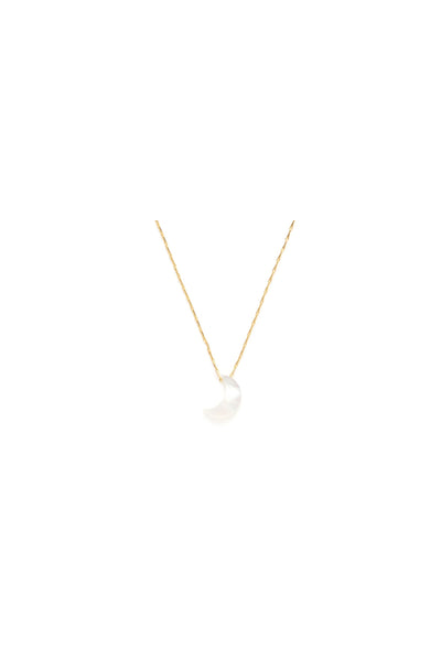 Mother of Pearl Moon Necklace