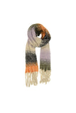 Orange Multi Specked Ombre Fringe Scarf
