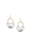 Ring with Hinged Crescent Earrings