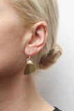 Rounded Triangle with Ring Earrings