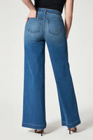 Seamed Front Wide Leg Jeans