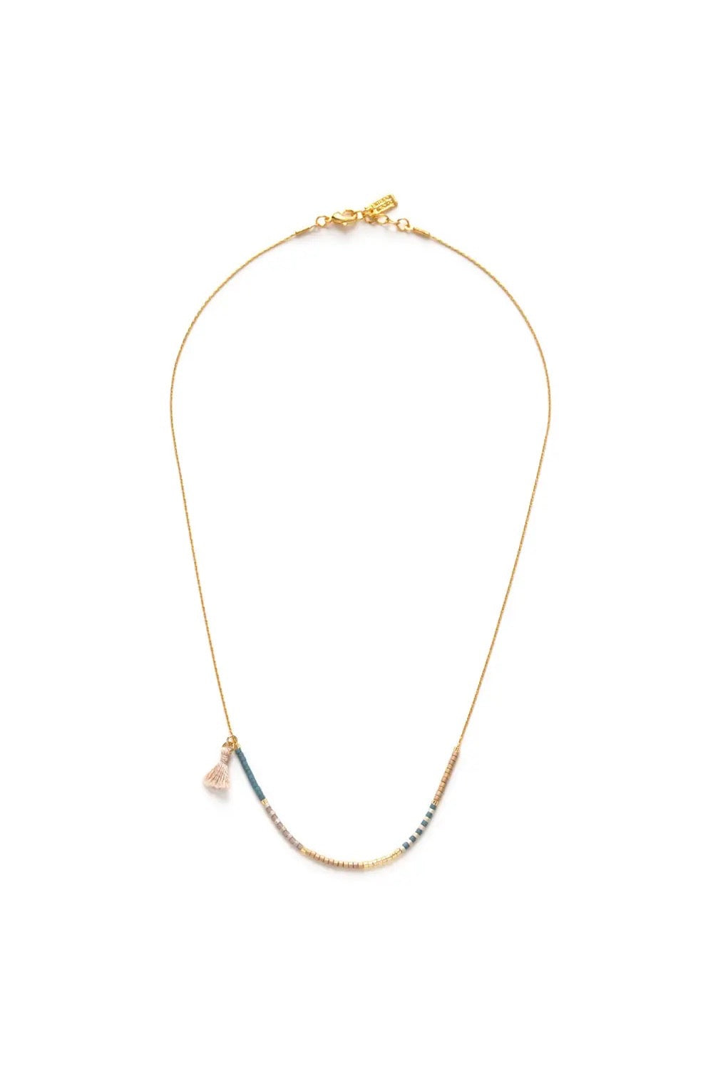 Sky Seed Bead Necklace