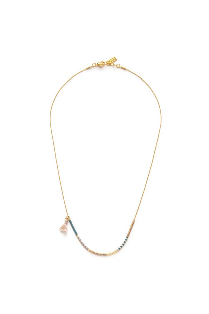 Sky Seed Bead Necklace