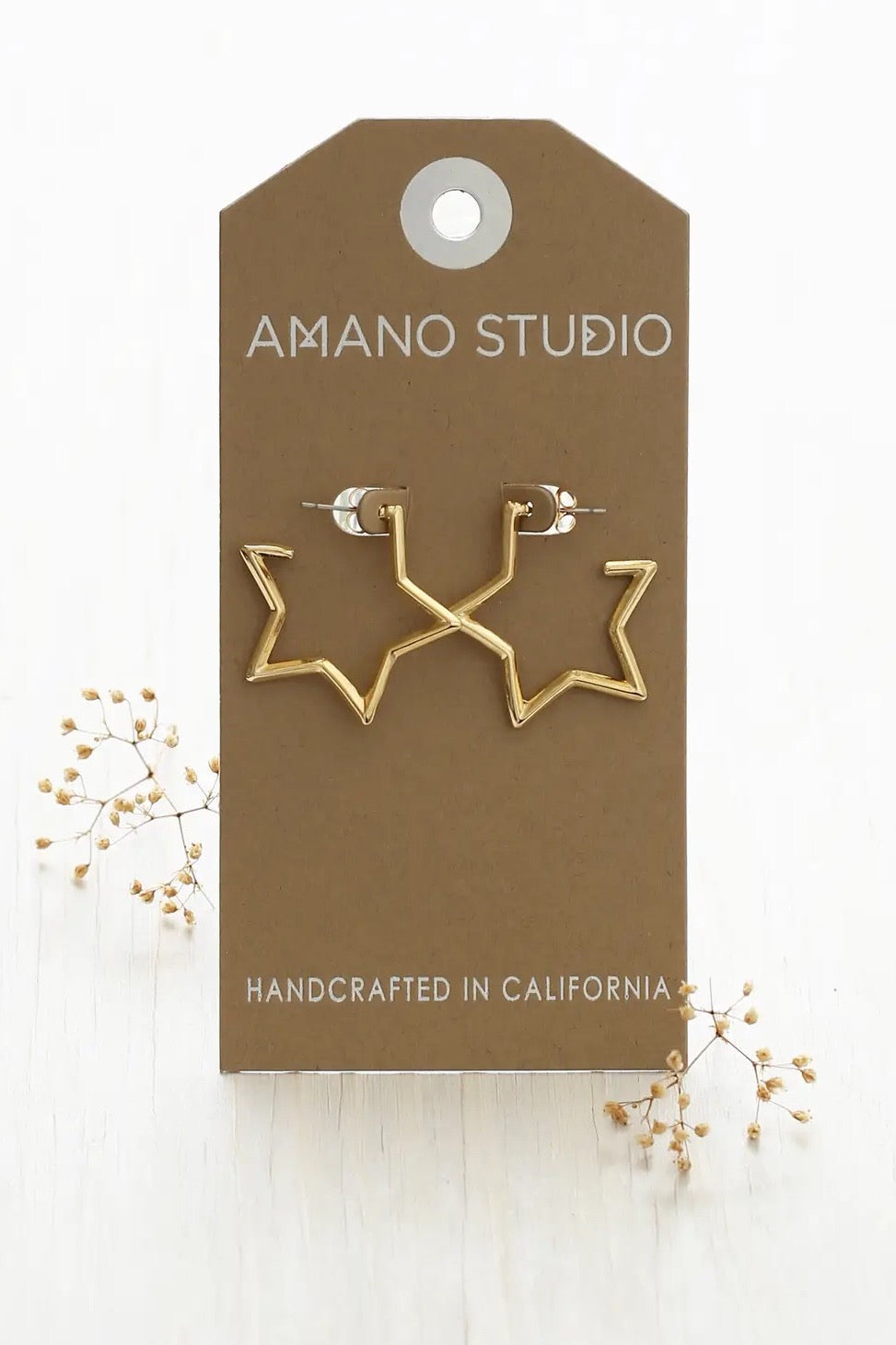 Star Hoop Earrings