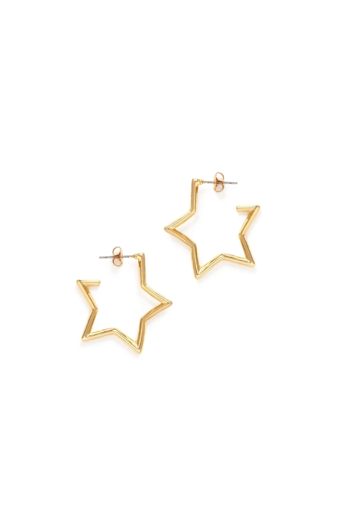 Star Hoop Earrings