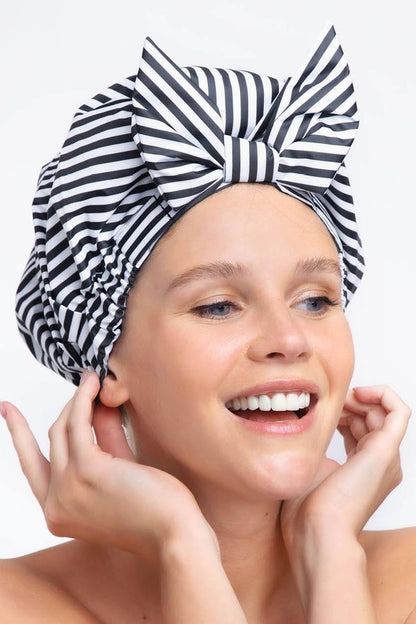 Stripe Shower Cap