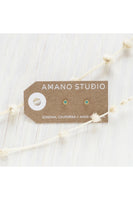 Turquoise Tiny Dot Studs