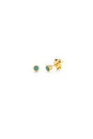 Turquoise Tiny Dot Studs