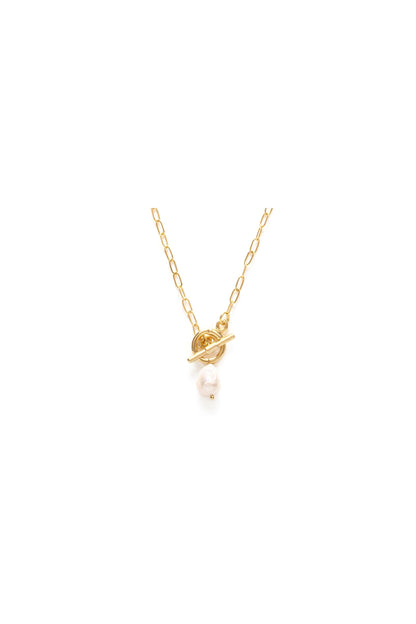 Toggle Clasp with Pearl Necklace