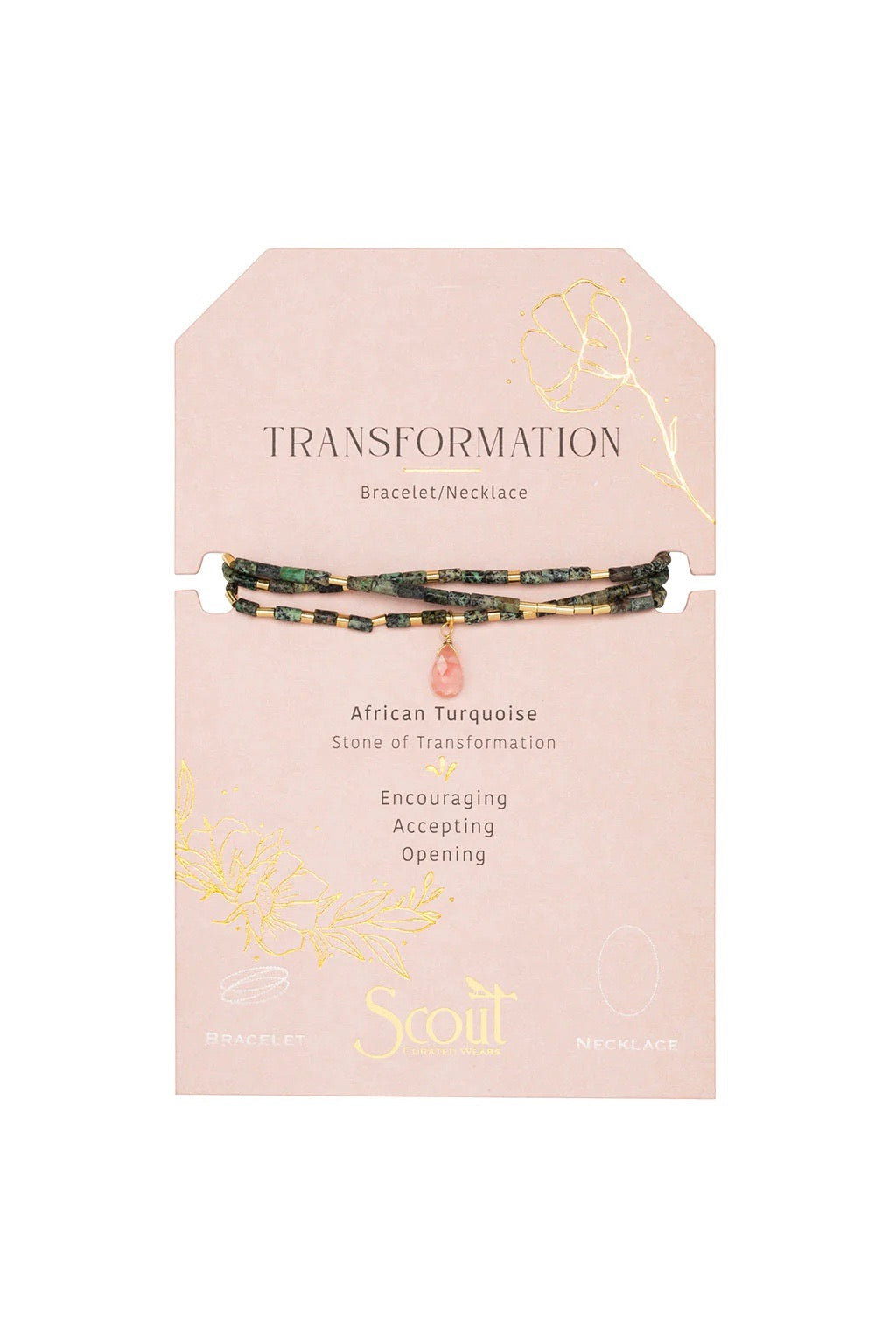 Transformation Teardrop Stone Wrap