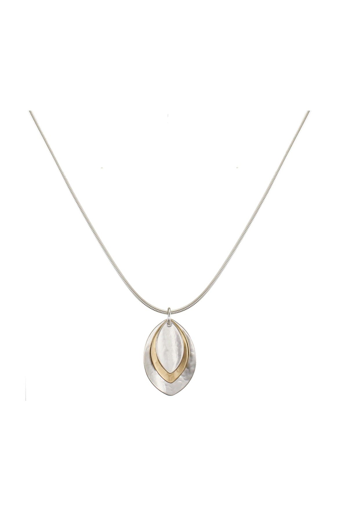 Triple Layered Leaves Necklace