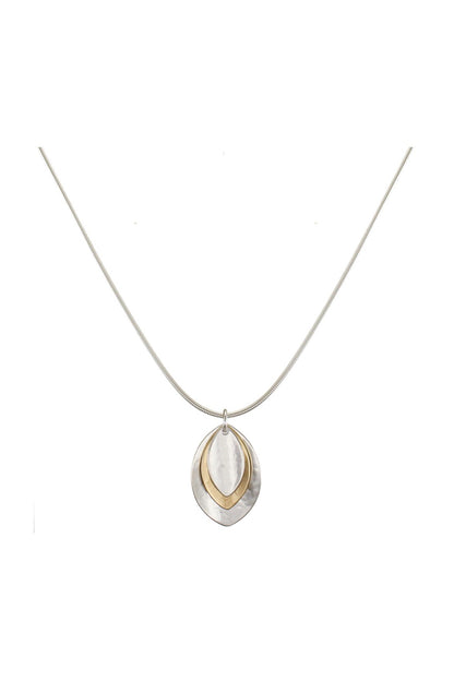 Triple Layered Leaves Necklace