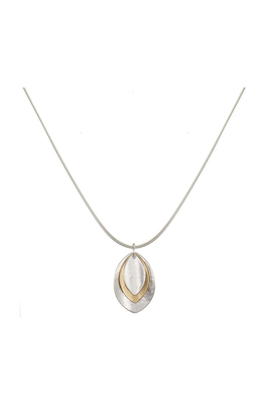 Triple Layered Leaves Necklace