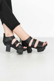 Strappy Architectural Heel