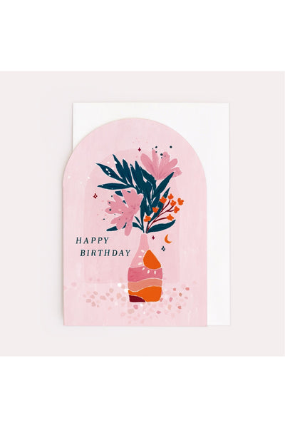 Vase Birthday Card