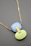 Glass and Magnesite Necklace