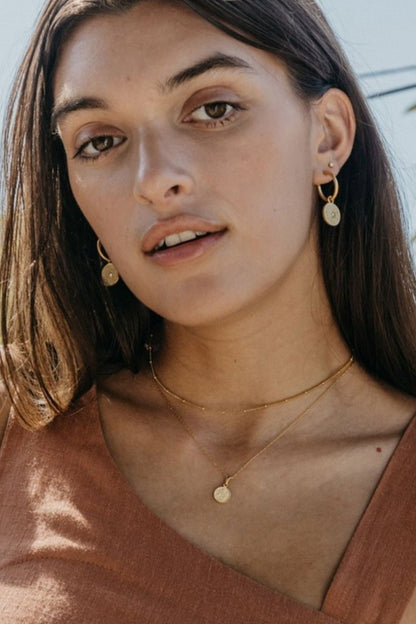 Opal Estrella Hoop Earrings