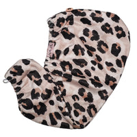 Leopard Microfiber Hair Towel