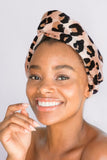 Leopard Microfiber Hair Towel