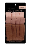 Dusty Rose Cotton Mask 3pc Set