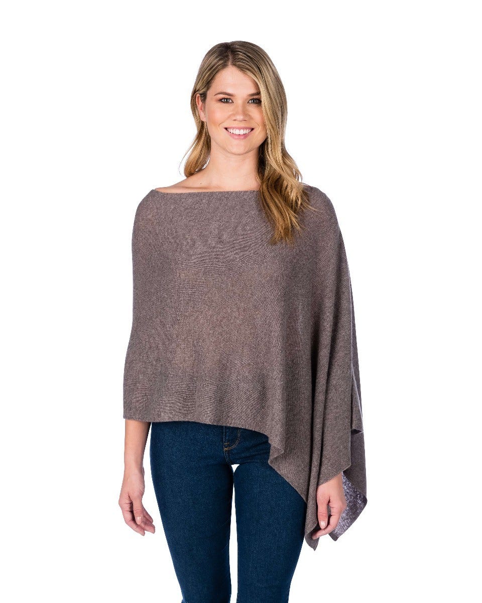 100% Cashmere Drape Topper