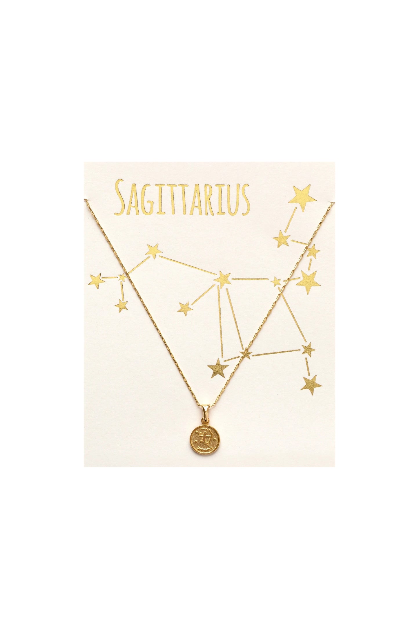 Tiny Zodiac Medallion Necklace