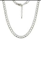 Alexis Square Link Silver Necklace