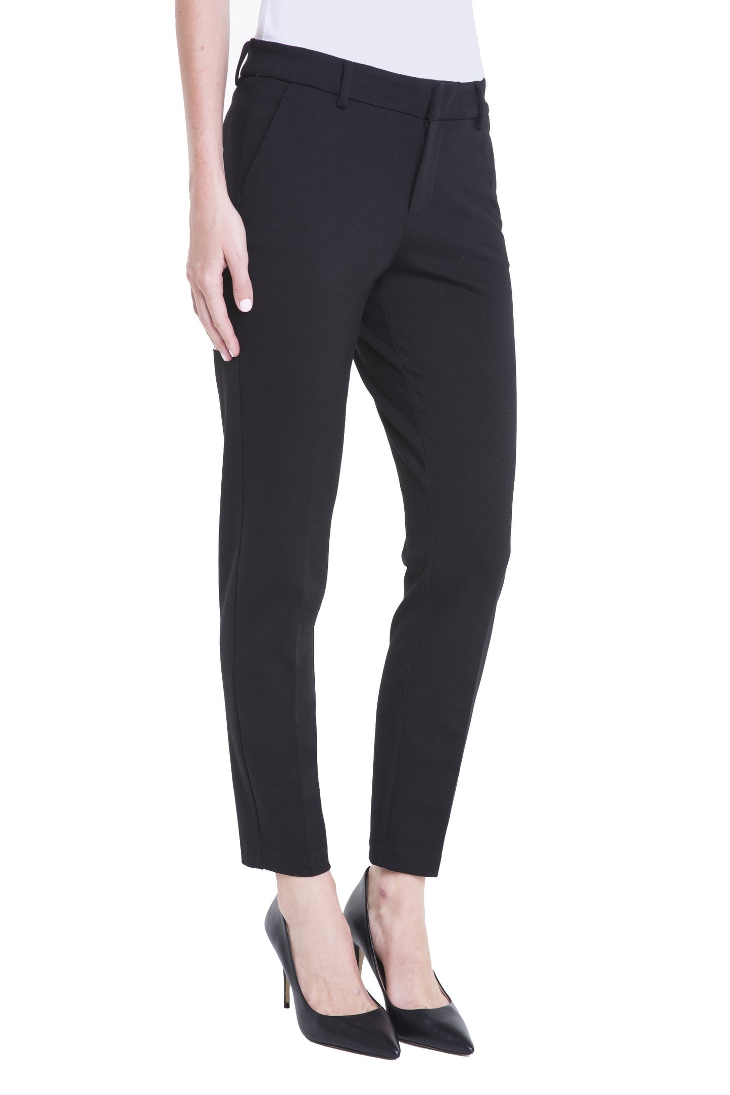 Petite Kelsey Knit Trouser Black