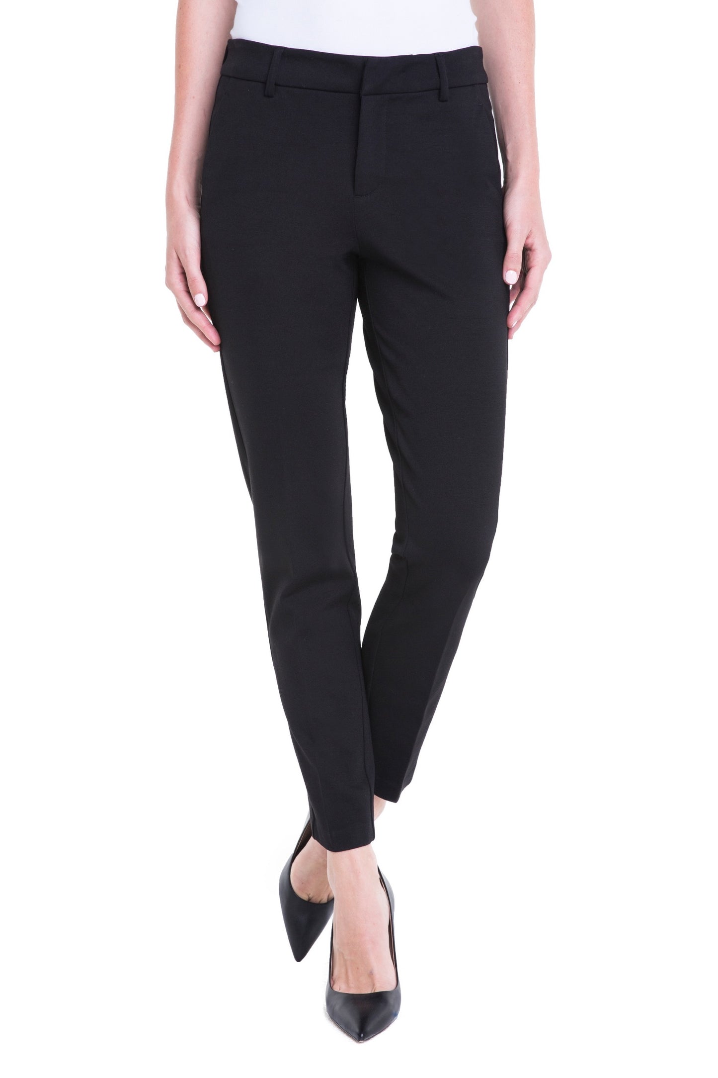 Petite Kelsey Knit Trouser Black